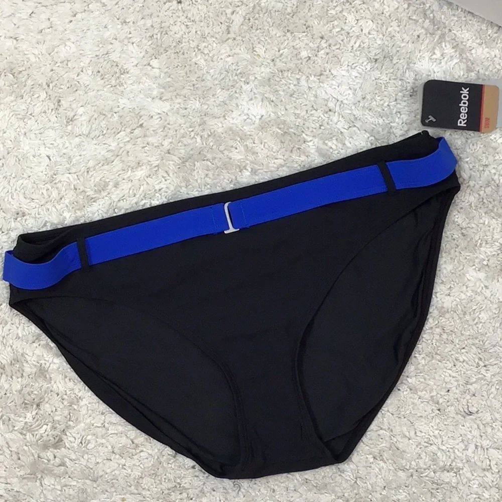 Reebok Sporty Bottom black swim bottom 12 NWT